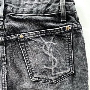 VINTAGE YSL BLK RIVE GAUCHE JEANS SAINT LAURENT 27